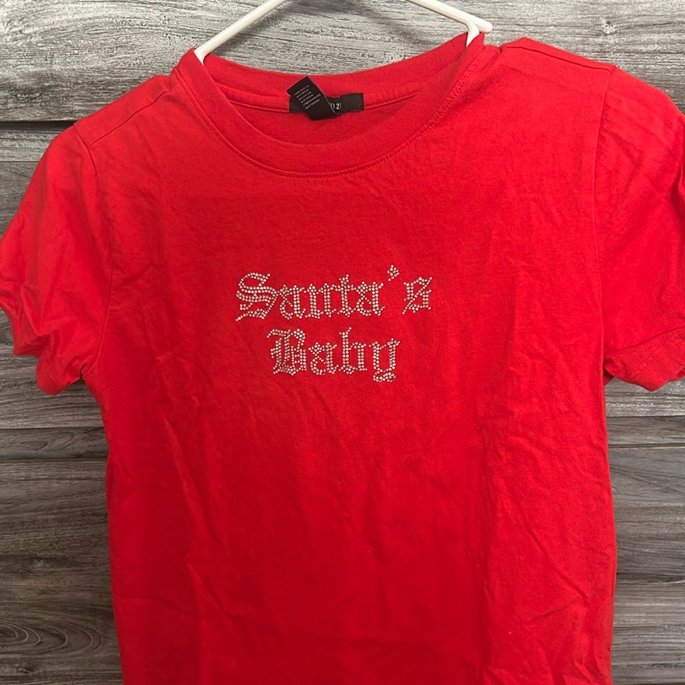 Forever 21 Holiday Baby Tee